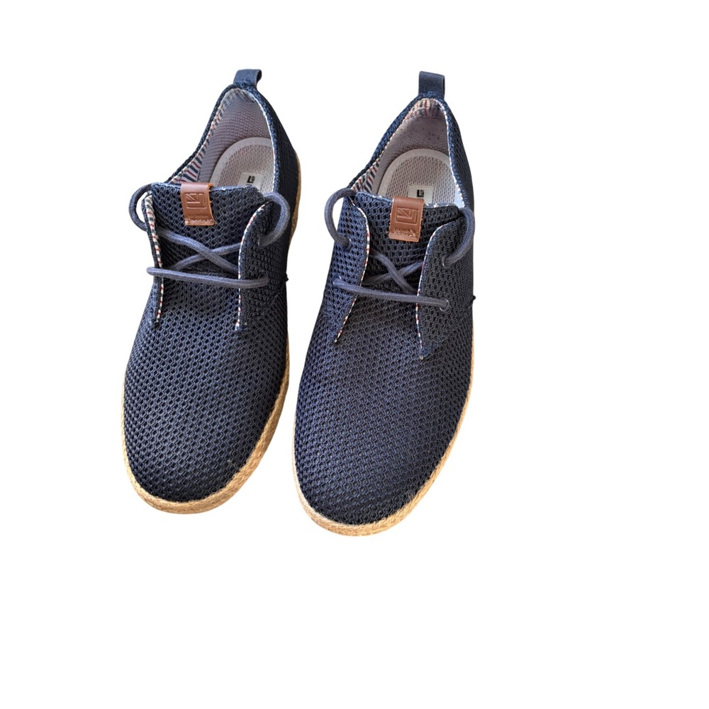 Ben Sherman Men's Navy Mesh Chukka Boots Espadrille Sole Lace Up Size 13‎